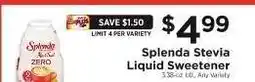 ShopRite Splenda Stevia Liquid Sweetener offer