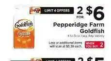 ShopRite Pepperidge Farm Goldfish offer