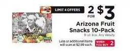 ShopRite Arizona Fruit Snacks 10-Pack offer
