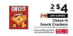 ShopRite Cheez-It Snack Crackers offer