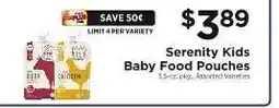 ShopRite Serenity Kids Baby Food Pouches offer