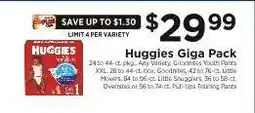 ShopRite Huggies Giga Pack offer
