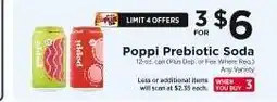 ShopRite Poppi Prebiotic Soda offer