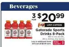 ShopRite Gatorade Sports Drinks 8-Pack offer