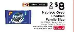 ShopRite Nabisco Oreo Cookies Family Size offer