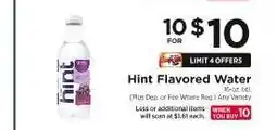 ShopRite Hint Flavored Water offer