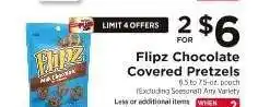 ShopRite Flipz Chocolate Covered Pretzels offer