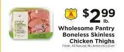 ShopRite Wholesome Pantry Boneless Skinless Chicken Thighs offer