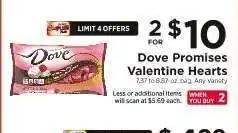 ShopRite Dove Promises Valentine Hearts offer