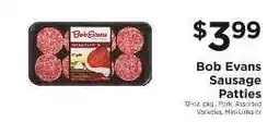 ShopRite Bob Evans Sausage Patties offer