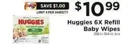 ShopRite Huggies 6X Refill Baby Wipes offer