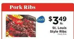 ShopRite St. Louis Style Ribs offer