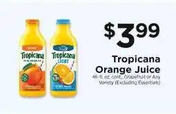ShopRite Tropicana Orange Juice offer
