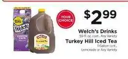 ShopRite Welch’s Drinks / Turkey Hill Iced Tea offer