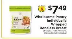 ShopRite Wholesome Pantry Individually Wrapped Boneless Breast offer