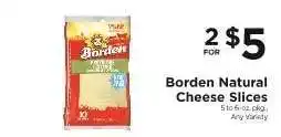 ShopRite Borden Natural Cheese Slices offer