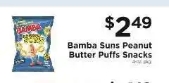ShopRite Bamba Suns Peanut Butter Puffs Snacks offer