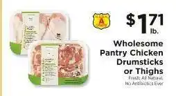 ShopRite Wholesome Pantry Chicken Drumsticks or Thighs offer