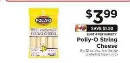 ShopRite Polly-O String Cheese offer