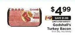 ShopRite Godshall's Turkey Bacon offer