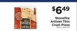 ShopRite Stonefire Artisan Thin Crust Pizza offer