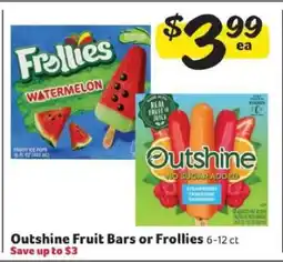 Winn Dixie Outshine Fruit Bars or Frollies offer