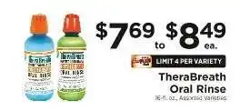 ShopRite Therabreath Oral Rinse offer