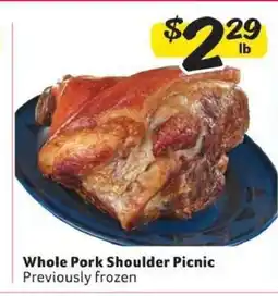 Winn Dixie Whole Pork Shoulder Picnic offer