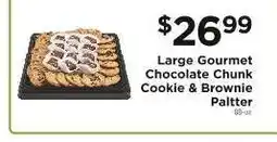 ShopRite Large Gourmet Chocolate Chunk Cookie & Brownie Platter offer