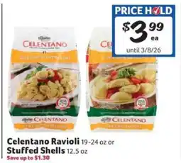Winn Dixie Celentano Ravioli or Stuffed Shells offer