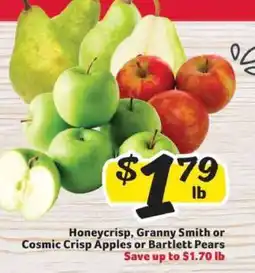 Winn Dixie Honeycrisp, Granny Smith or Cosmic Crisp Apples or Bartlett Pears offer