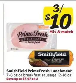 Winn Dixie Smithfield PrimeFresh Lunchmeat offer