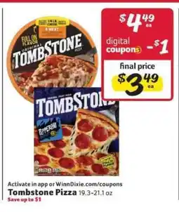 Winn Dixie TombStone Pizza offer