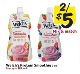 Winn Dixie Welch's Protein Smoothie offer