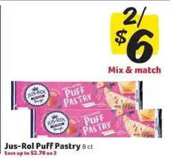 Winn Dixie Jus-Rol Puff Pastry offer