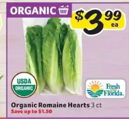 Winn Dixie Organic Romaine Hearts offer