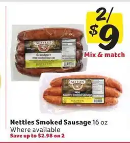 Winn Dixie Nettles Smoked Sausage offer