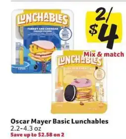 Winn Dixie Oscar Mayer Basic Lunchables offer