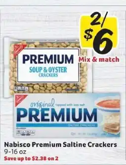 Winn Dixie Nabisco Premium Saltine Crackers offer