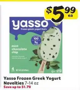 Winn Dixie Yasso Frozen Greek Yogurt Novelties offer