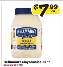 Winn Dixie Hellmann's Mayonnaise offer