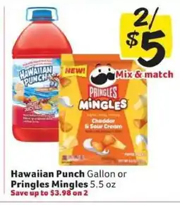 Winn Dixie Hawaiian Punch Gallon or Pringles Mingles offer