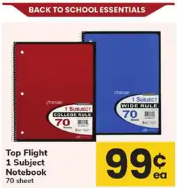 ACME Top Flight 1 Subject Notebook offer