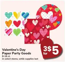 ACME Valentine's Day Paper Party Goods offer