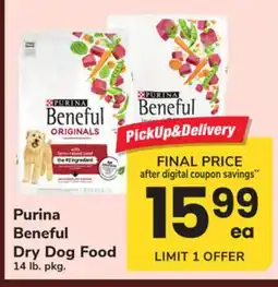 ACME Purina Beneful Dry Dog Food offer