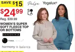 Dunham's Sports WOMEN'S SUPER SOFT FLEECE TOP OR BOTTOMS offer