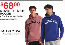 Dunham's Sports MEN'S ORIGIN 300 HOODIE offer