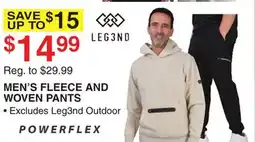 Dunham's Sports MEN'S FLEECE AND WOVEN PANTS offer