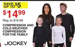 Dunham's Sports JOCKEY COMPRESSION AND COLD WEATHER COMPRESSION FOR THE FAMILY offer