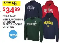 Dunham's Sports MEN'S, WOMEN'S OR YOUTH FLEECE HOODIE OR CREW offer